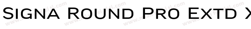 Signa Round Pro Extd Xblack Italic字体转换